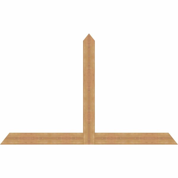 Ekena Millwork Portland Timber Gable Bracket, Western Red Cedar, 84"W x 53"H x 1 1/2"D x 5 1/2"F, 15/12 Pitch GBW084X53X0206POR00SWR - main